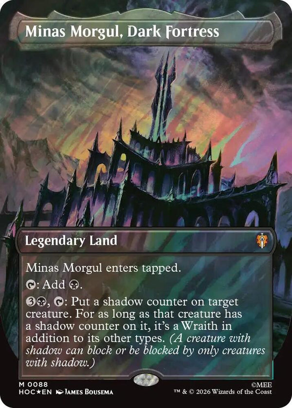 Minas Morgul, Dark Fortress (Borderless) (Surge Foil) (88) [The Hobbit: Eternal-Legal]