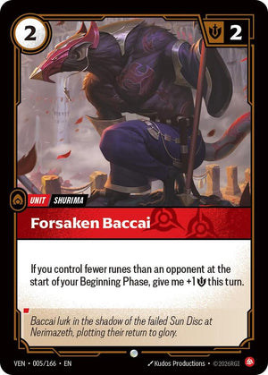 Forsaken Baccai (005/166) [Vendetta]