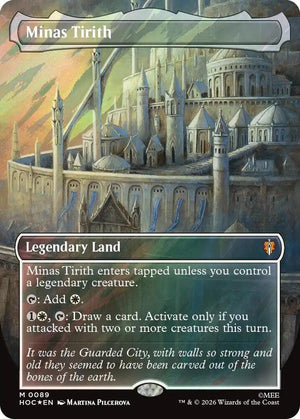 Minas Tirith (Borderless) (Surge Foil) (89) [The Hobbit: Eternal-Legal]