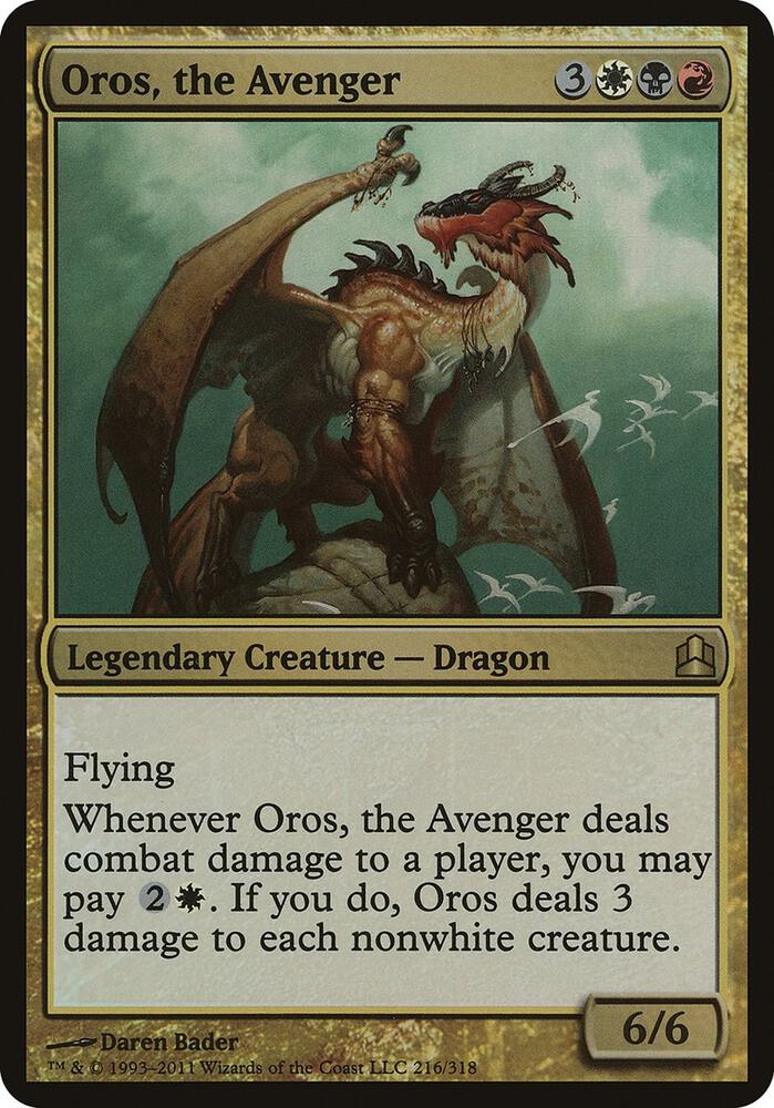 Oros, the Avenger (Commander) (216) [Oversize Cards]