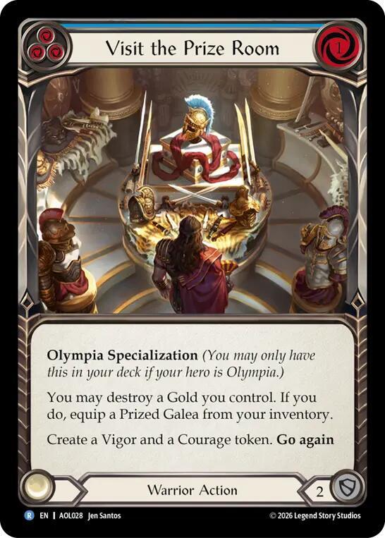 Visit the Prize Room (AOL028) [Armory Deck: Olympia]