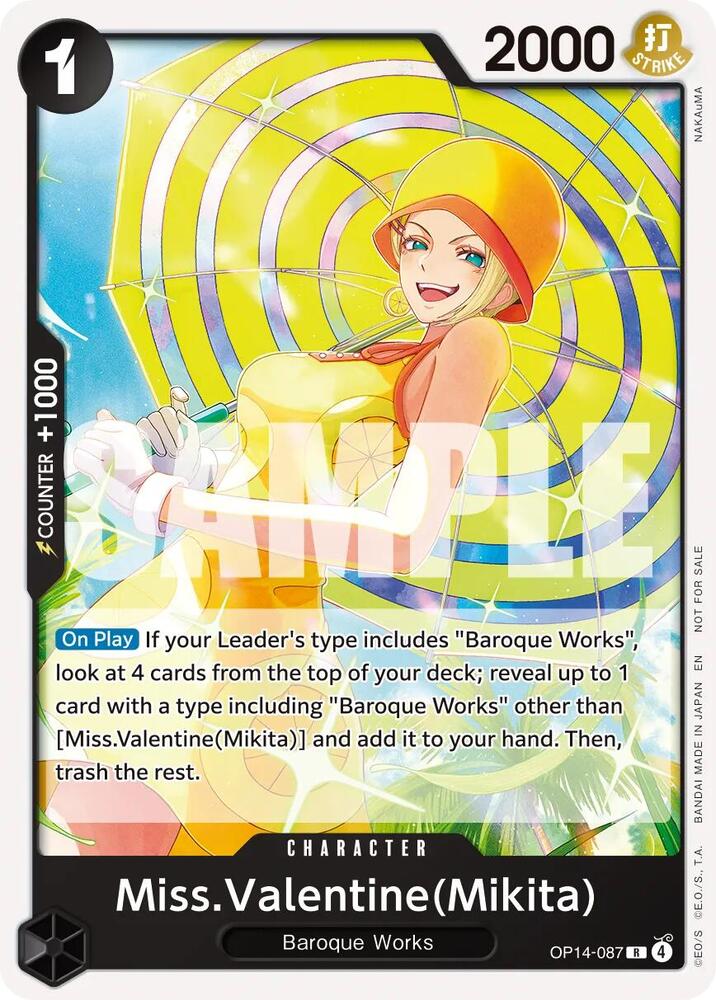 Miss.Valentine(Mikita) (Tournament Pack 2026 Vol. 3) (OP14-087) [One Piece Promotion Cards]