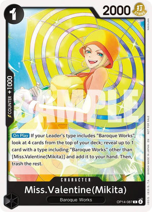 Miss.Valentine(Mikita) (Tournament Pack 2026 Vol. 3) (OP14-087) [One Piece Promotion Cards]