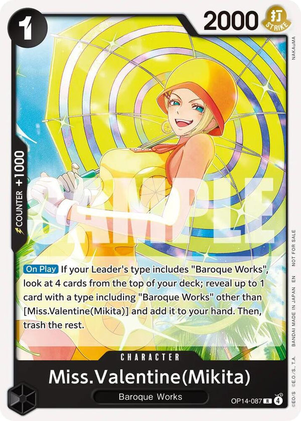 Miss.Valentine(Mikita) (Tournament Pack 2026 Vol. 3) (OP14-087) [One Piece Promotion Cards]