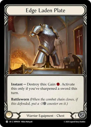 Edge Laden Plate (MPW014) [Mastery Pack Warrior]
