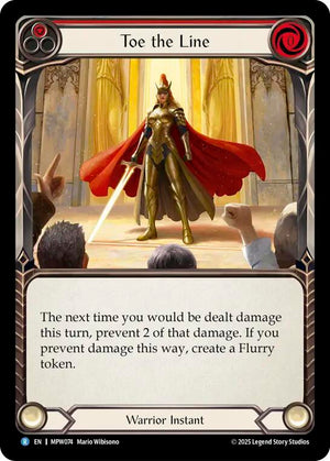 Toe the Line (Red) (MPW074) [Mastery Pack Warrior]