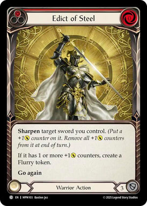 Edict of Steel (Red) (MPW103) [Mastery Pack Warrior]