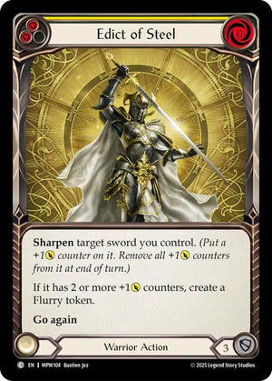 Edict of Steel (Yellow) (MPW104) [Mastery Pack Warrior]