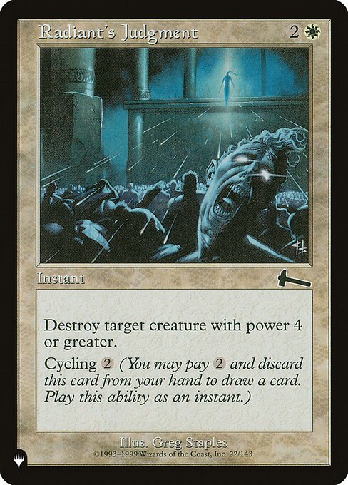 Radiant's Judgment (ULG-22) [The List]