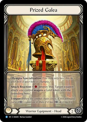 Prized Galea (Extended Art) (AOL003) [Armory Deck: Olympia, Prized Fighter]