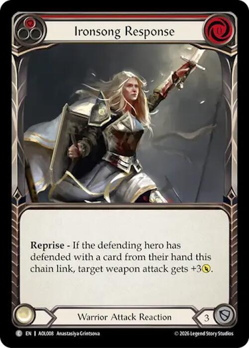Ironsong Response (Red) (AOL008) [Armory Deck: Olympia]
