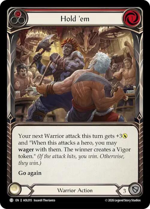 Hold 'em (Red) (AOL015) [Armory Deck: Olympia]
