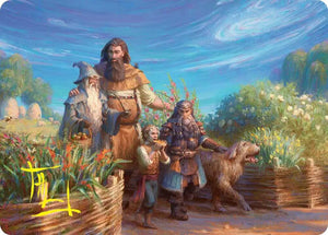 Beorn's Hospitality Art Card (Gold-Stamped Signature) (20) [The Hobbit Art Series]