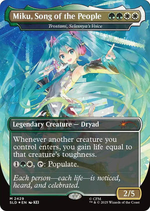 Miku, Song of the People - Trostani, Selesnya's Voice (2429) [Secret Lair Drop]