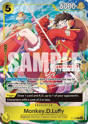 Monkey.D.Luffy (CS 26-27 Celebration Pack) (P-106) [One Piece Promotion Cards]