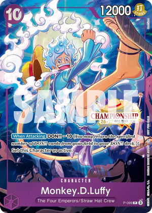 Monkey.D.Luffy (CS 26-27 Event Pack Finalist Ver.) (P-099) [One Piece Promotion Cards]