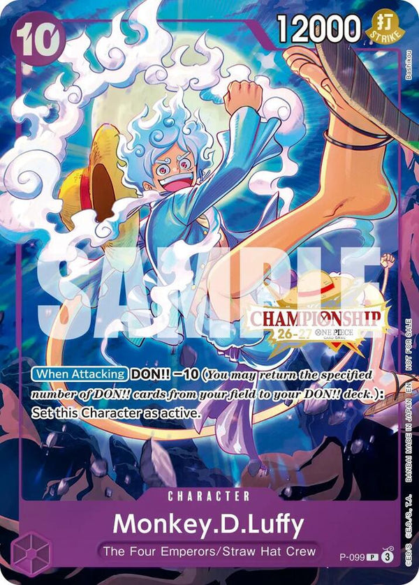 Monkey.D.Luffy (CS 26-27 Event Pack Finalist Ver.) (P-099) [One Piece Promotion Cards]