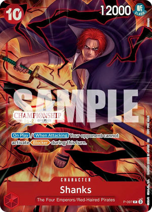 Shanks (CS 26-27 Event Pack Finalist Ver.) (P-097) [One Piece Promotion Cards]