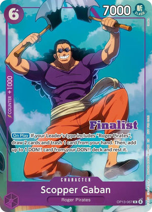 Scopper Gaban (CS 26-27 Finalist Card Set Vol.1) (OP13-067) [One Piece Promotion Cards]