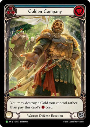 Golden Company (Blue) - FAB483 [Flesh and Blood Promo Cards]