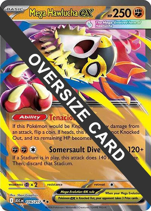 Mega Hawlucha ex - 116/217 [Jumbo Cards]