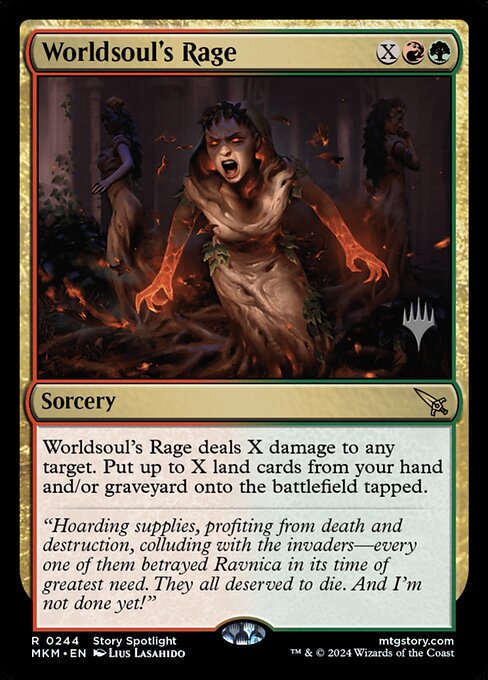 Worldsoul's Rage (244p) [Murders at Karlov Manor Promos]