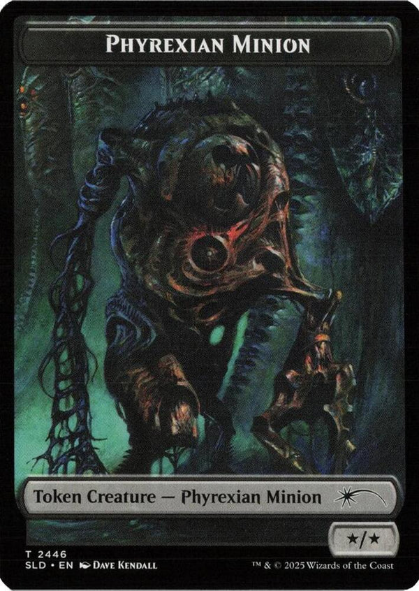 Phyrexian Minion (SLD) // Pegasus (KHC) Double-sided Token (2446 // 3) [Secret Lair Drop]