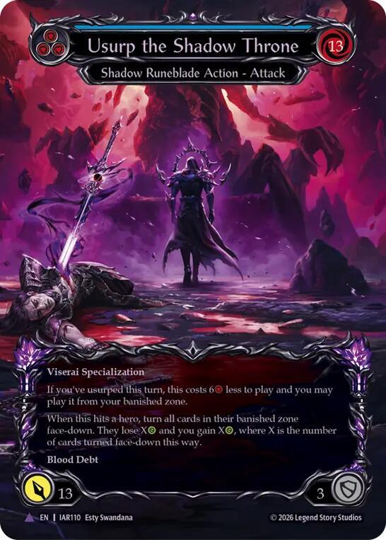 Usurp the Shadow Throne (Marvel) (IAR110) [Usurp the Shadow Throne]