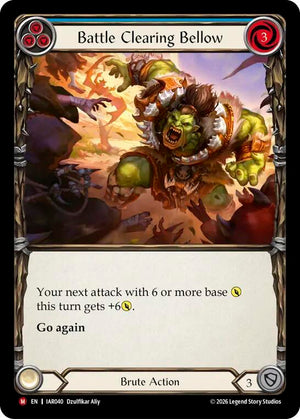 Battle Clearing Bellow (IAR040) [Usurp the Shadow Throne]