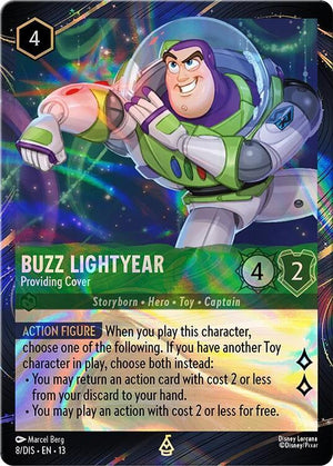 Buzz Lightyear - Providing Cover (Magical Places Promo) (8) [Disney Lorcana Promo Cards]
