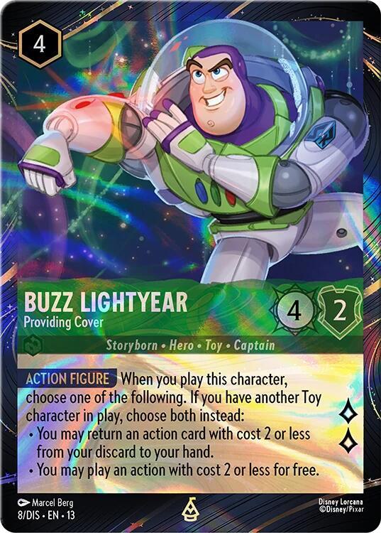 Buzz Lightyear - Providing Cover (Magical Places Promo) (8) [Disney Lorcana Promo Cards]