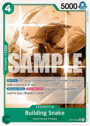 Building Snake (Pandaman Art) (OP17-025) [The World's Strongest Warriors]