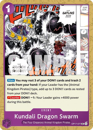 Kundali Dragon Swarm (OP17-077) [The World's Strongest Warriors]