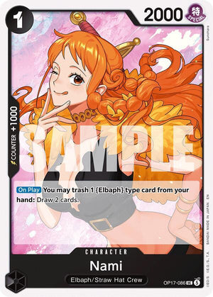 Nami (086) (OP17-086) [The World's Strongest Warriors]