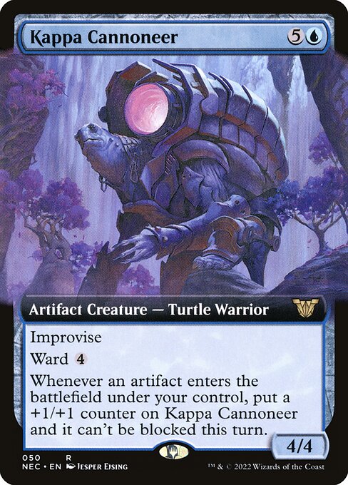Kappa Cannoneer (50) [Neon Dynasty Commander] [Extended Art]