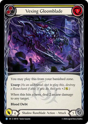 Vexing Gloomblade (Yellow) (IAR118) [Usurp the Shadow Throne]