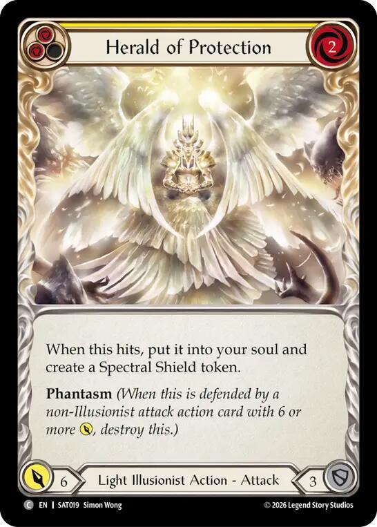 Herald of Protection (Yellow) (SAT019) [Silver Age: Usurp the Shadow Throne]
