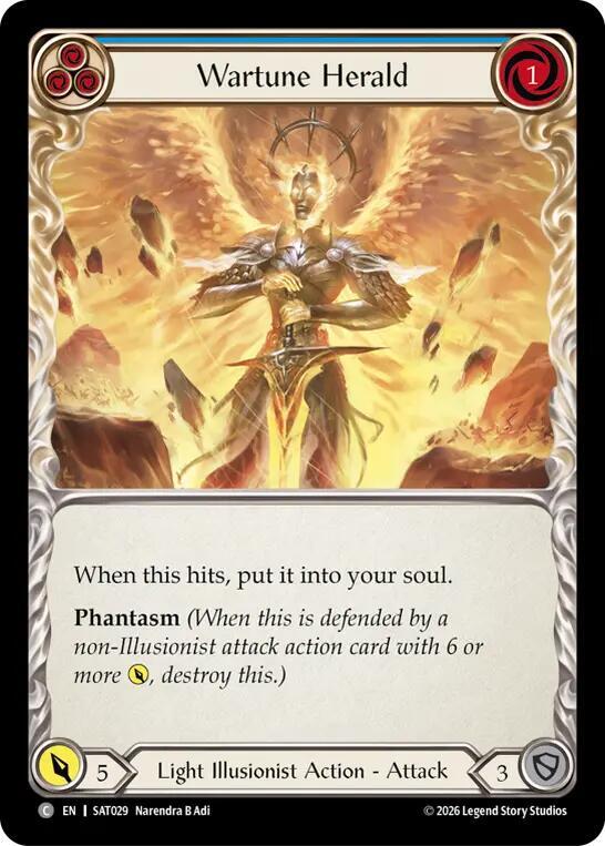 Wartune Herald (Blue) (SAT029) [Silver Age: Usurp the Shadow Throne]
