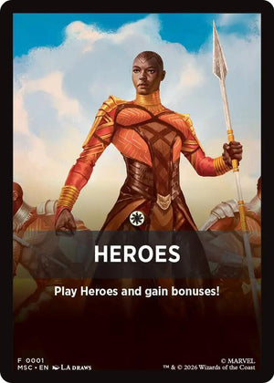 Heroes Theme Card (1) [Marvel Super Heroes Commander]