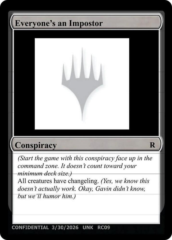 Everyone's an Imposter [Un-Known Event Playtest Cards]