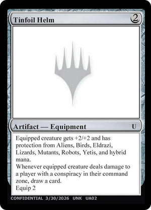 Tinfoil Helm [Un-Known Event Playtest Cards]