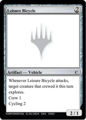 Leisure Bicycle [Un-Known Event Playtest Cards]