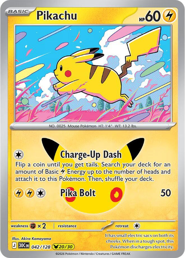 Pikachu - 042/128 [ME: 30th Celebration]