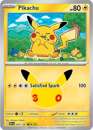 Pikachu - 050/128 [ME: 30th Celebration]