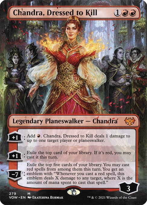 Chandra, Dressed to Kill (279) [Innistrad: Crimson Vow] [Borderless]