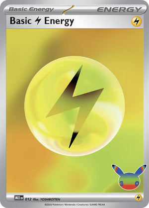 Basic Lightning Energy - 012 (30th Celebration) [MEE: Mega Evolution Energies]