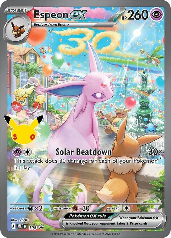 Espeon ex - 108 (30th Celebration) [ME: Mega Evolution Promo]