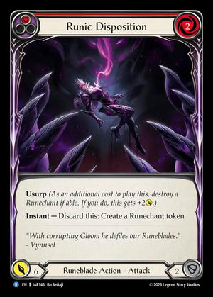 Runic Disposition (Red) (IAR146) [Usurp the Shadow Throne]