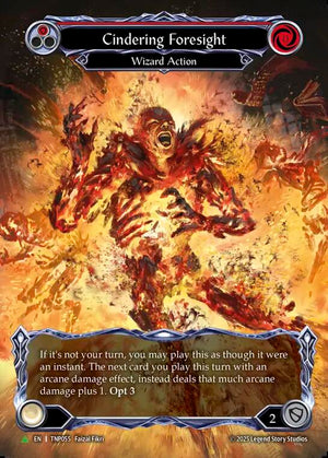 Cindering Foresight (Red) - TNP055 [Flesh and Blood Promo Cards]