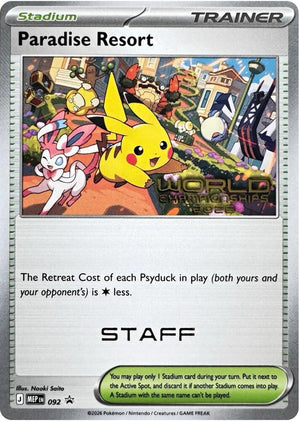 Paradise Resort - 092 (World Championships 2026) [Staff] [ME: Mega Evolution Promo]